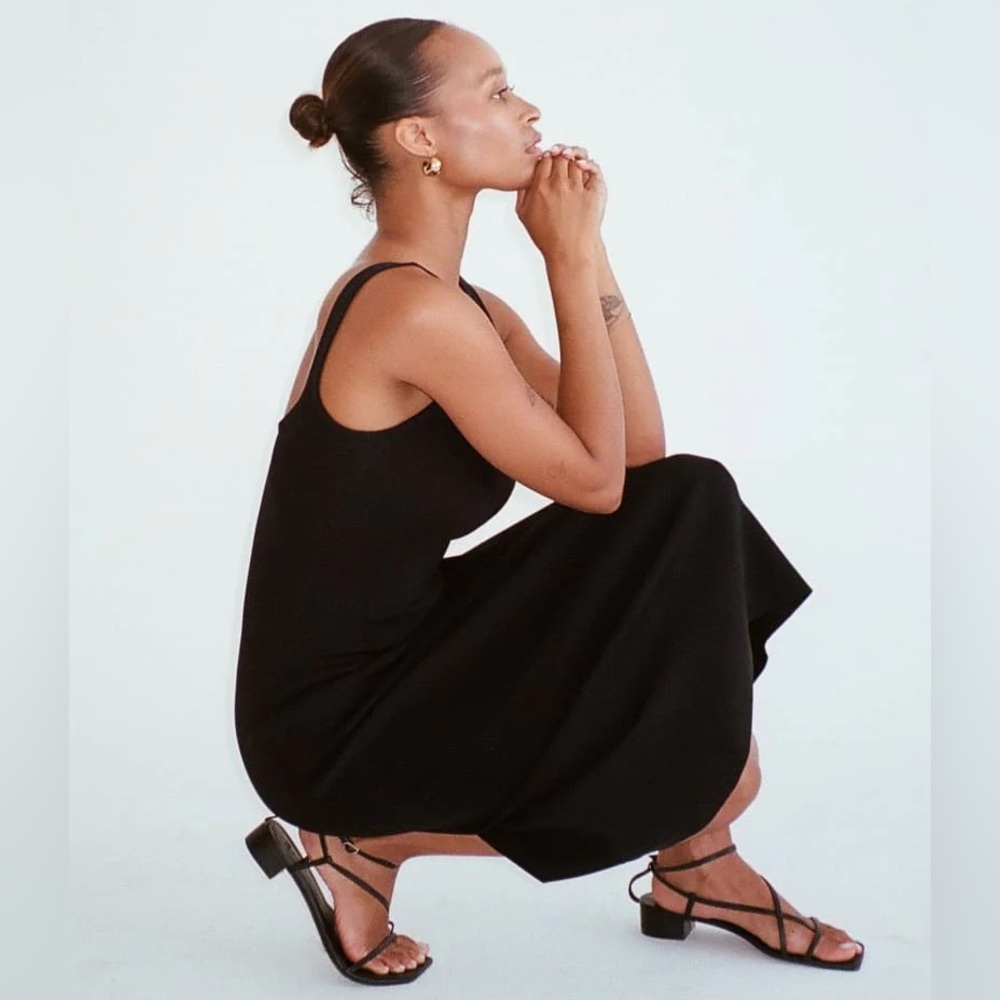 Rumored Black Midi Dress